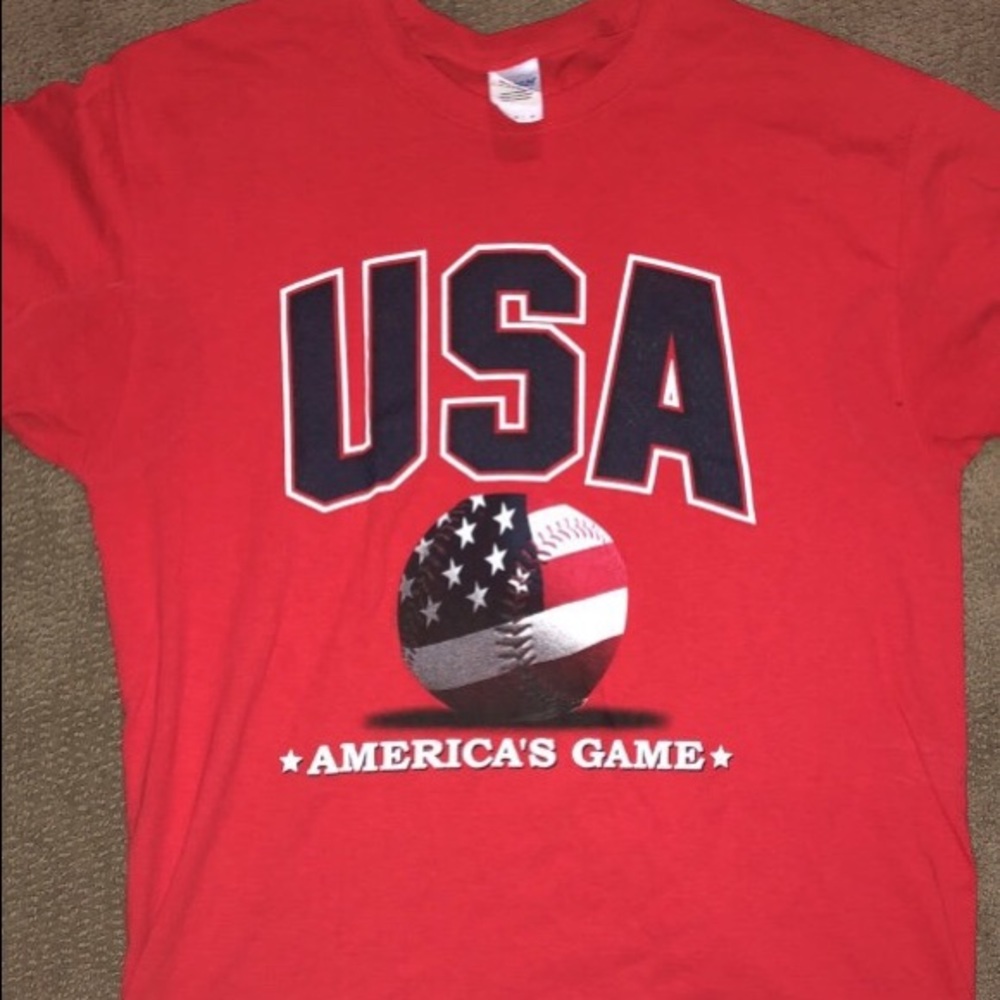 USA Baseball tee